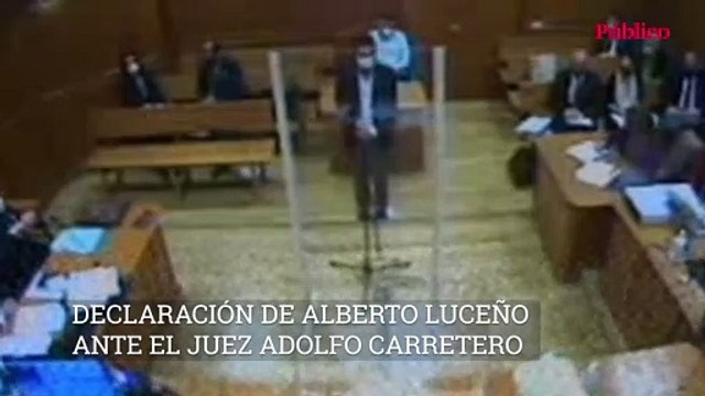 Declaración de Alberto Luceño ante el juez Adolfo Carretero
