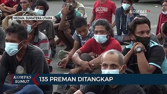 135 Preman di Medan yang Sering Resahkan Warga Ditangkap