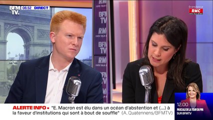 Descargar video: Interrogé sur Taha Bouhafs, Adrien Quatennens décontenancé par Apolline de Malherbe sur BFMTV