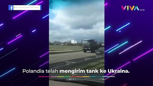 Deretan Tank Polandia Terjun ke Ukraina Buat Lawan Rusia