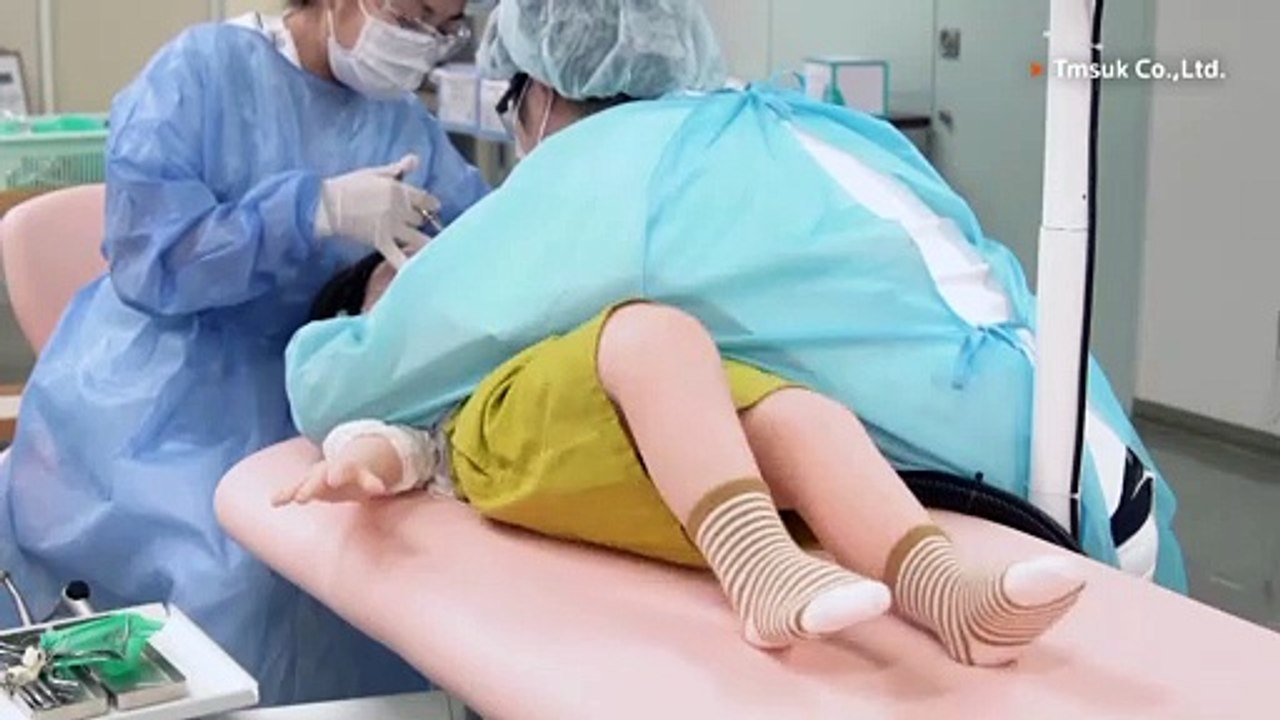 Lifelike 'child' robot helps train pediatric dentists in Japan