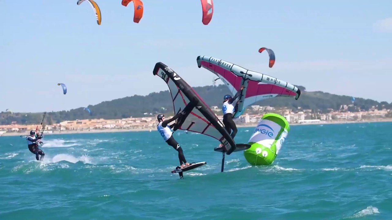 Fédération Française de Voile 2022 - Deuxième journée de l'Engie Kite Tour  Soleil et vent au Cap d'Agde !