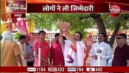 पत्रिका पक्षी मित्र अभियान पहुंचा गोविंददेवजी मंदिर और जामा मस्जिद, धर्मगुरूओं ने लगाए परिंडे, आमजन की ये अपील...