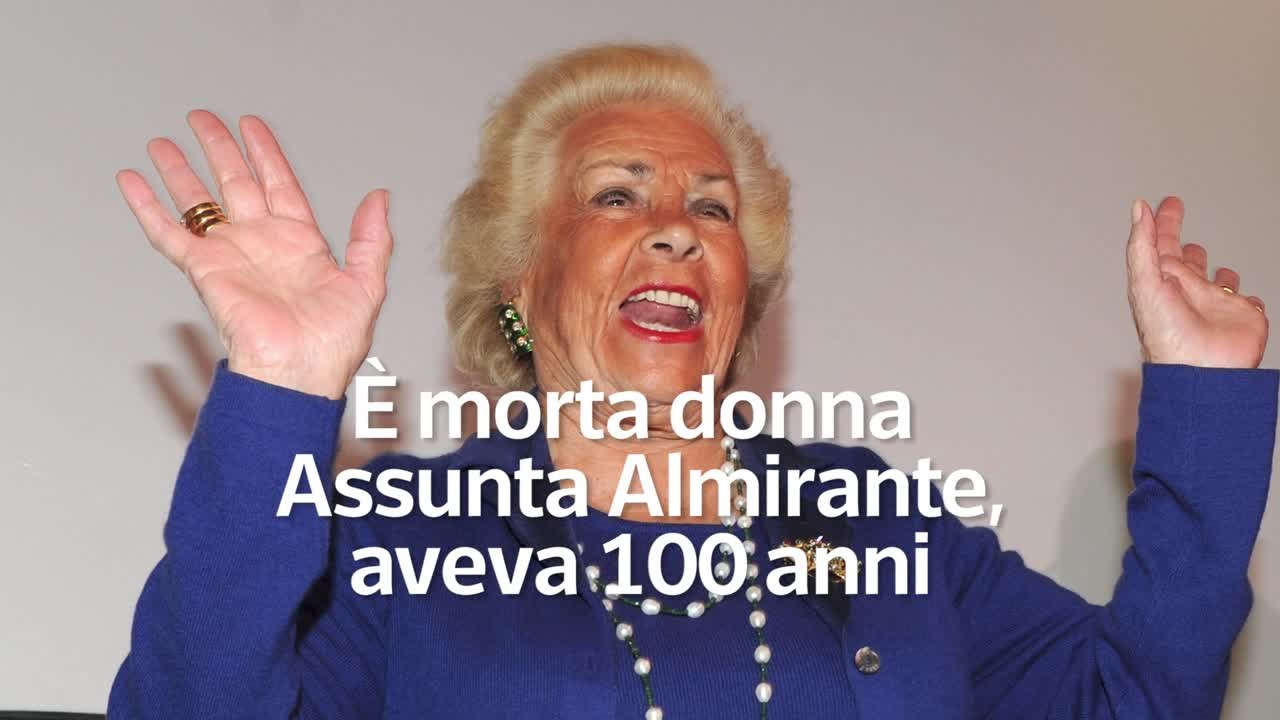 E' morta Donna Assunta Almirante, aveva 100 anni
