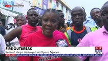 Fire Outbreak: Several shops destroyed at Opera Square - AM Show on Joy News (26 -4-22)