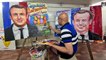 Inde: un professeur d'art peint des tableaux en l'honneur de Macron