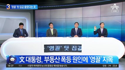 “영끌 탓 집값 올랐다” 문 대통령의 면피?