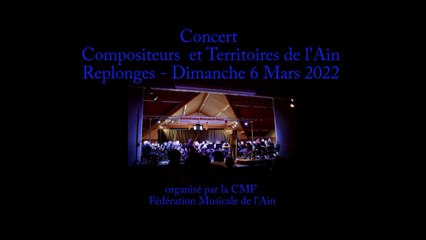 Prestation de l'orchestre de territoire du Bugey lors du Concert FMA du 6 Mars 2022