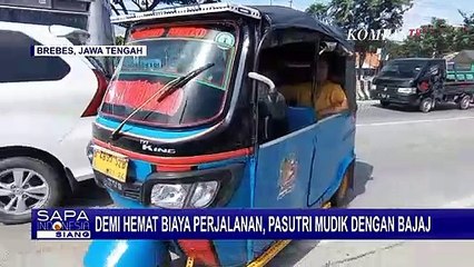 Kisah Pasutri Mudik Pakai Bajaj, Lumayan Bisa Hemat Ongkos!
