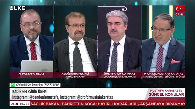 Mustafa Karataş ile Güncel Konular - 25 Nisan 2022