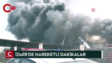 İzmir Geri dönüşüm tesisinde yangın