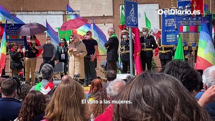 Iole Mancini, partisana de 102 años: "Lo más bonito que ha dejado la resistencia italiana es el voto a la mujer"