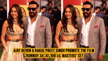 Ajay Devgn & Rakul Preet Singh Promote The Film ‘Runway 34’ At ‘DID Lil Masters’ Set