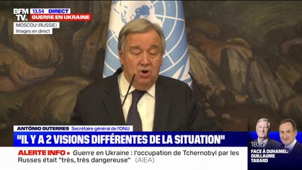Antonio Guterres, secrétaire général de l'ONU, "préoccupé par les différents rapports de violations du droit international" en Ukraine