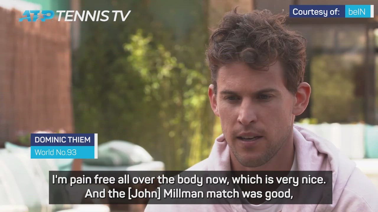 Thiem feeling 'back on track'