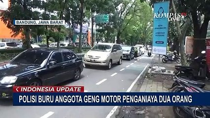 Descargar video: Anggota Geng Motor Pelaku Penganiayaan 2 Orang di Bandung Masih Jadi Buronan Polisi