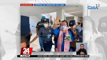 Sen. Leila De Lima sa pagpapaliban ng pagdinig ng kanyang kaso kaugnay sa illegal drug trade sa bilibid | 24 Oras