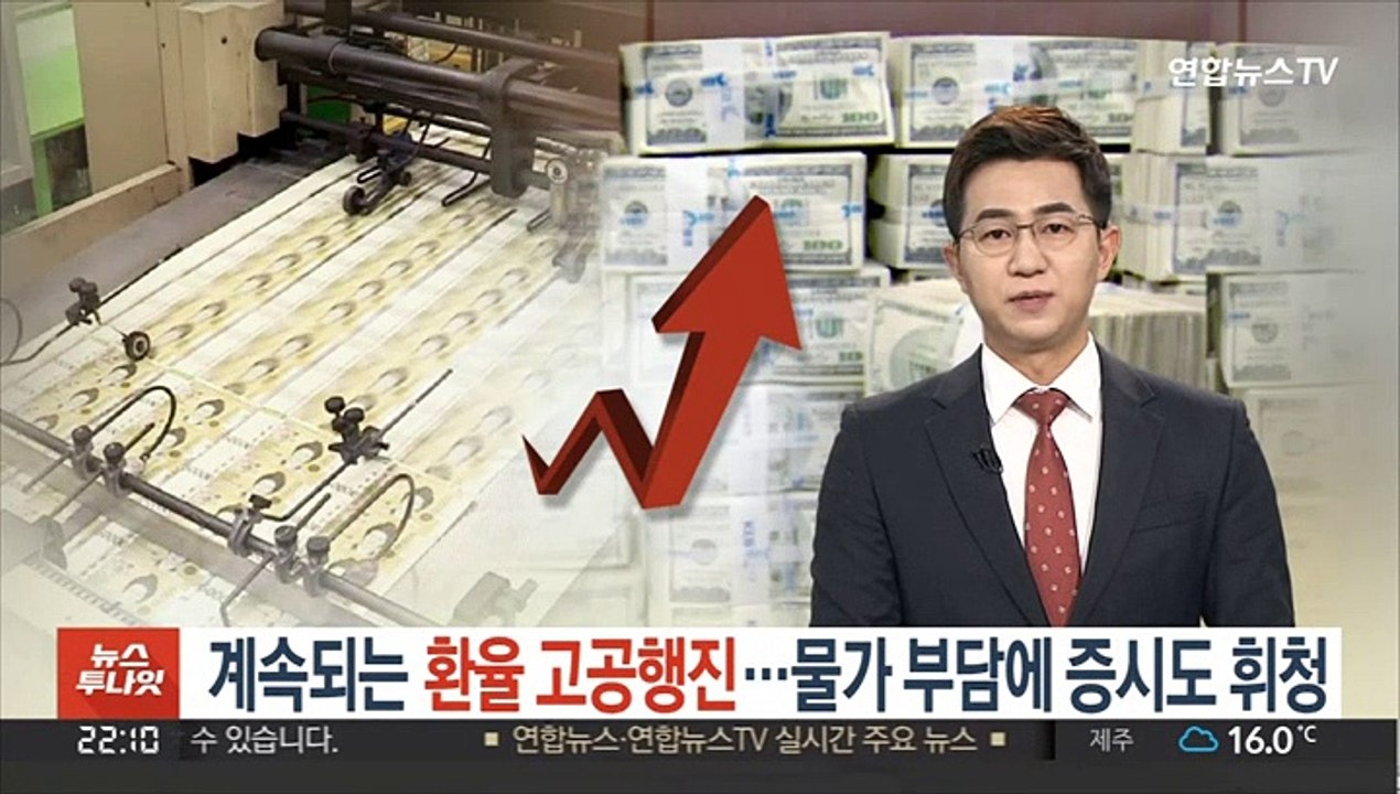 계속되는 환율 고공행진…물가 부담에 증시도 휘청