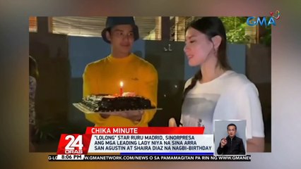 "Lolong" star Ruru Madrid, sinorpresa ang mga leading lady niya na sina Arra San Agustin at Shaira Diaz na nagbi-birthday | 24 Oras