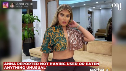 Anna Vakili rushed to A&E with burning red rashes all over body