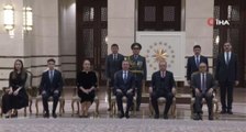 Kazakistan Büyükelçisi Sapiyev, Cumhurbaşkanı Erdoğan'a güven mektubu sundu
