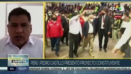 Agenda Abierta 26-04: Presidente peruano propone proyecto para una nueva Constitución