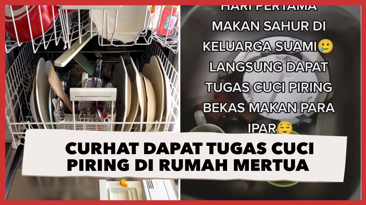 Curhat Dapat Tugas Cuci Piring di Rumah Mertua setelah Sahur, Picu Perdebatan Online