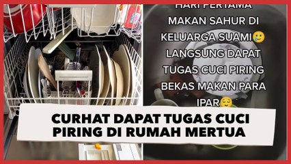 Curhat Dapat Tugas Cuci Piring di Rumah Mertua setelah Sahur, Picu Perdebatan Online
