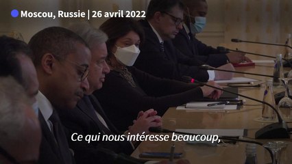 Ukraine: à Moscou, Guterres plaide pour un cessez-le-feu "dans les plus brefs délais"