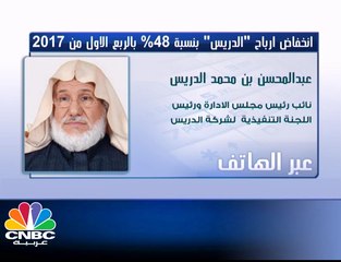 الدريس لـ CNBC عربية: حجم مبيعات الشركة تمثل قرابة 52 مليون ريال