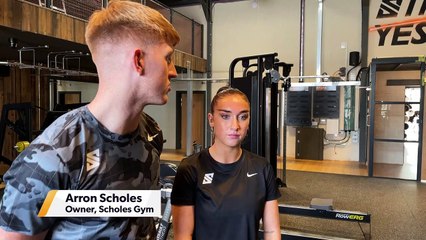 Paul Scholes opens new gym in Oldham with children Arron and Alicia