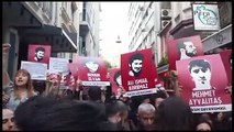 Gezi Davası'nda yargılananlara verilen hapis cezaları İstanbul Taksim'de protesto edildi