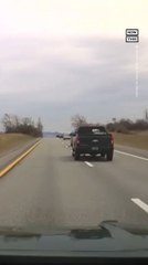 Flying Chair Smashes Windshield of Vermont Police Vehicle