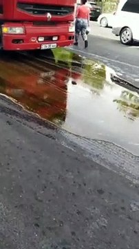 Un camion plein de miel perd toute sa cargaison en pleine route... un peu collant mais appétissant