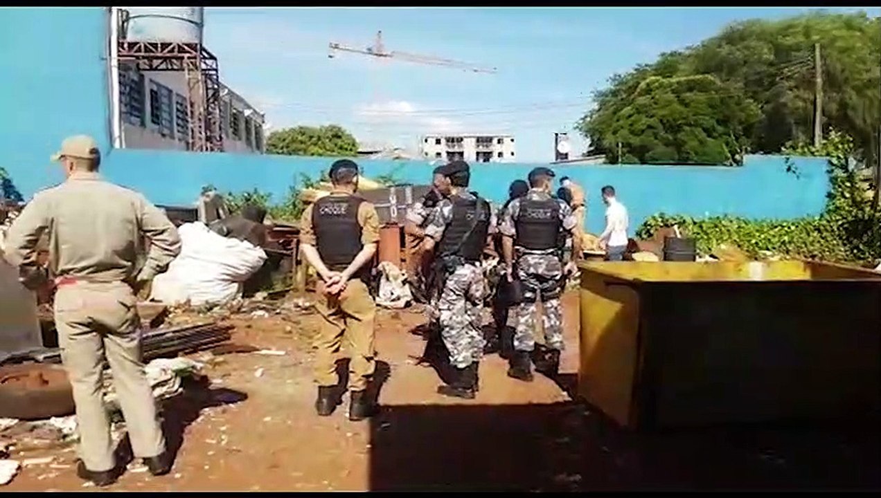 Equipes da Polícia Civil e Militar realizam operação para acabar com os furtos de fios de cobre em Cascavel