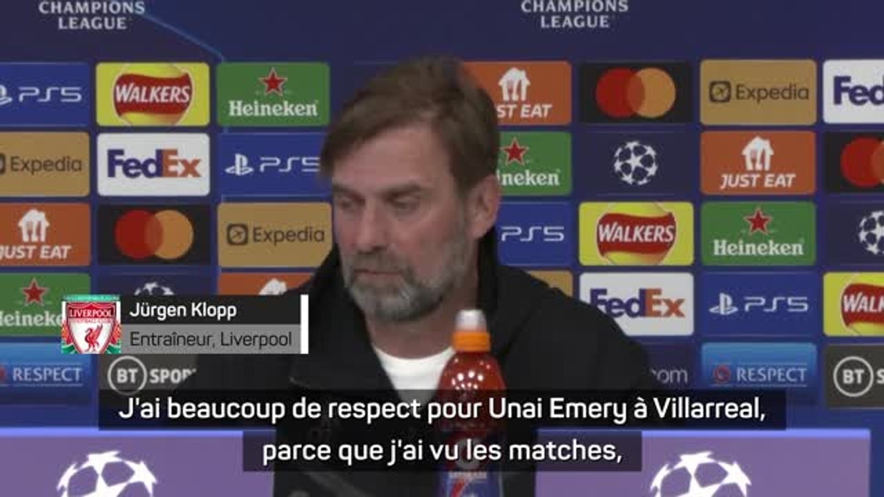 Demies - Klopp fan d'Emery : "Son Villarreal est impressionnant !"