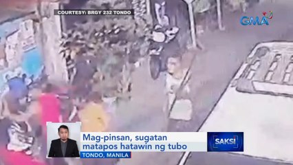Mag-pinsan, sugatan matapos hatawin ng tubo | Saksi