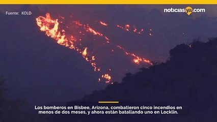 Los bomberos de Bisbee, AZ, han combatido cinco incendios en menos de dos meses.
