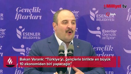 Bakan Varank Esenler'de gençlerle iftar yaptı