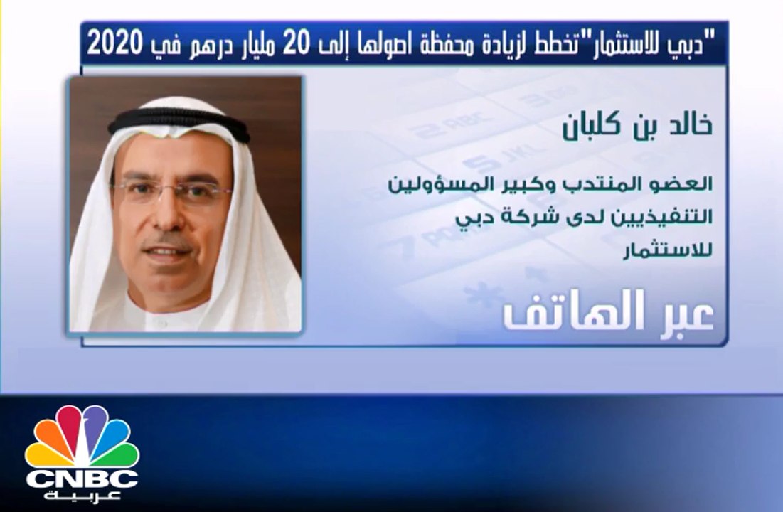خالد بن كلبان لـ CNBC عربية: دبي للاستثمار لديها مشاريع بالقطاع العقاري بأكثر من 2 مليار درهم