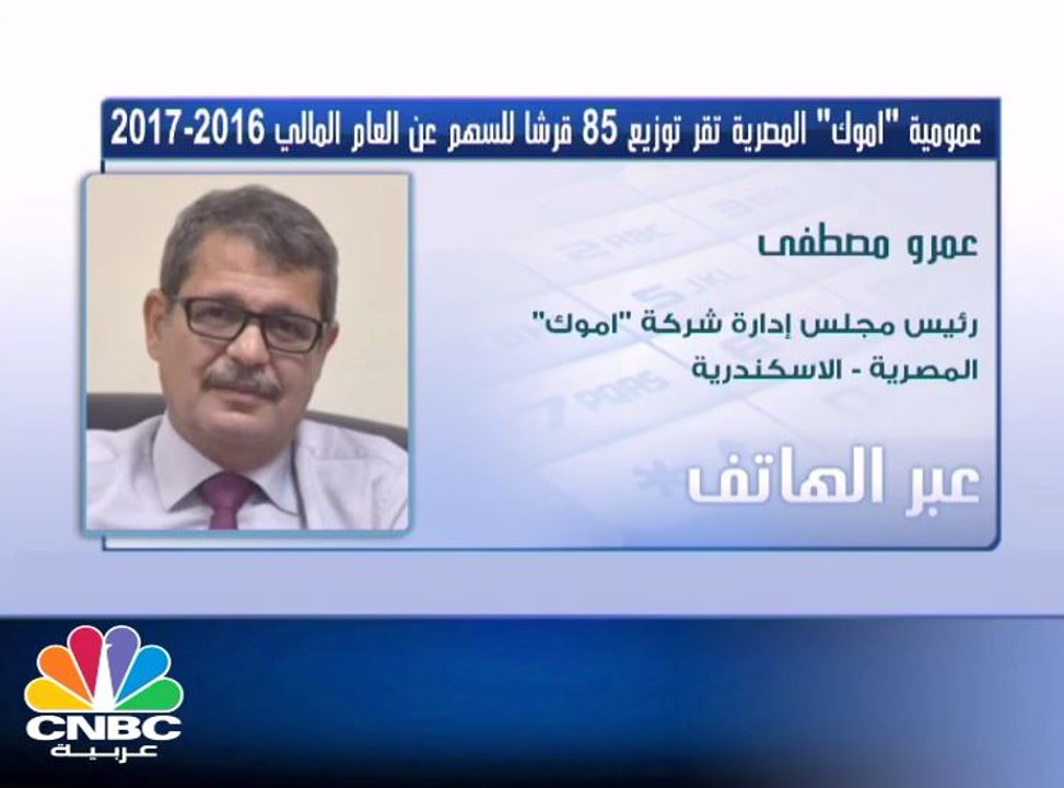 رئيس مجلس إدارة أموك المصرية لـ CNBC عربية : إع...