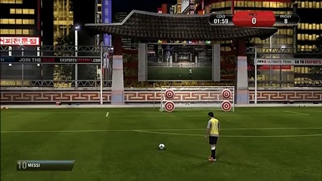 FIFA 13 training games - free throws - belly level