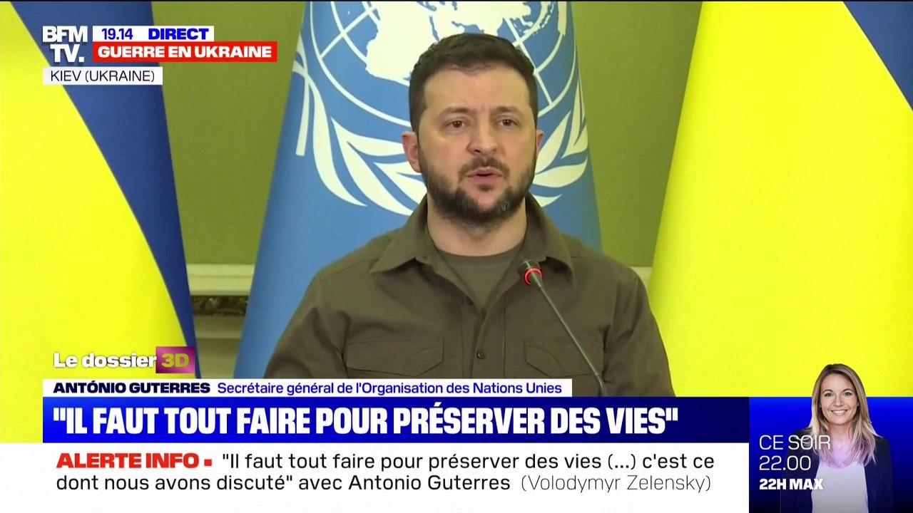 Volodymyr Zelensky sur la guerre en Ukraine: "500.000 personnes ont été déportées sur le territoire de la Fédération de Russie"