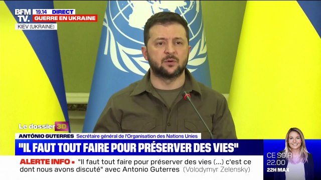 Volodymyr Zelensky sur la guerre en Ukraine: 500.000 personnes ont été déportées sur le territoire de la Fédération de Russie