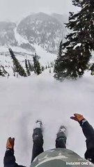 Heli-Snowboarder Caught in Snow Slide in Backcountry