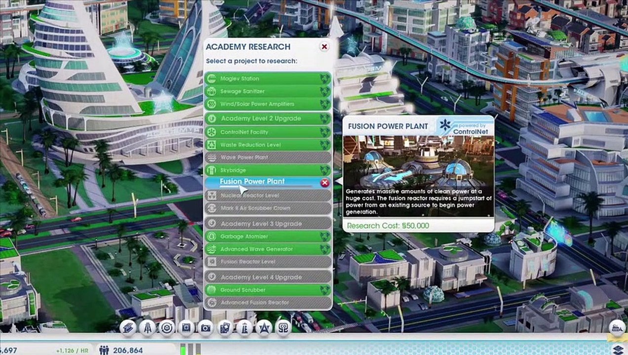 SimCity: Cities of Tomorrow gameplay with dev commentary