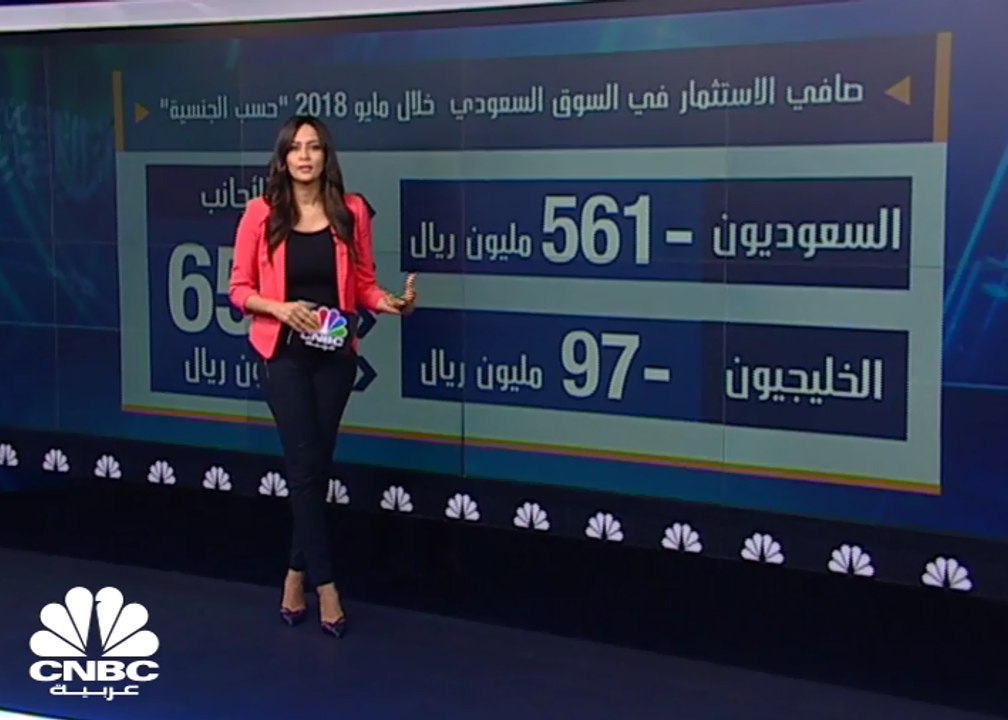 96 مليار ريال القيمة السوقية للملكية الأجنبية في السوق السعودي بنهاية مايو 2018