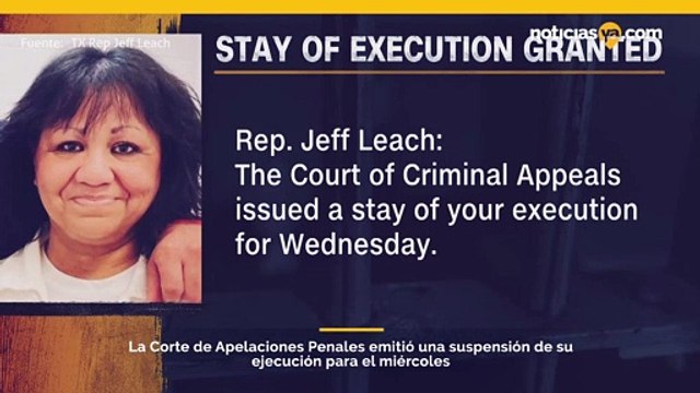 Melissa Lucio reacciona a la noticia de que se le concedió una suspensión de la ejecución