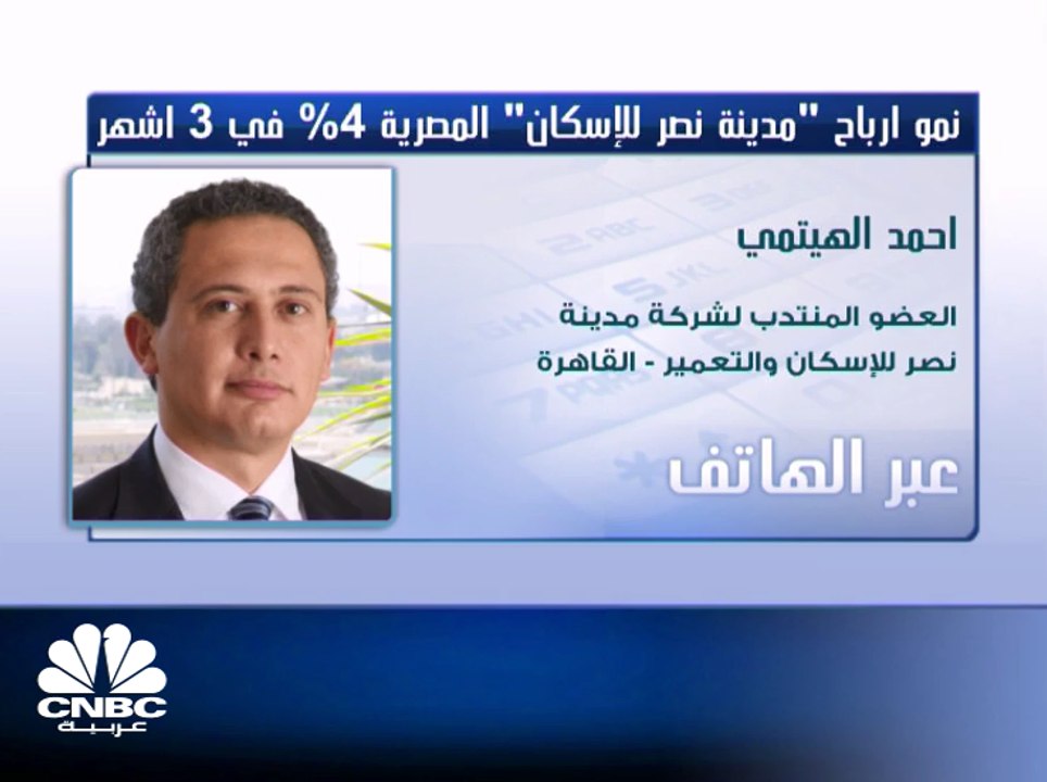 العضو المنتدب لـ"مدينة نصر" لـCNBC عربية : 5.5...