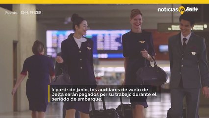 Delta comenzará a pagar a los asistentes de vuelo por su trabajo antes del despegue